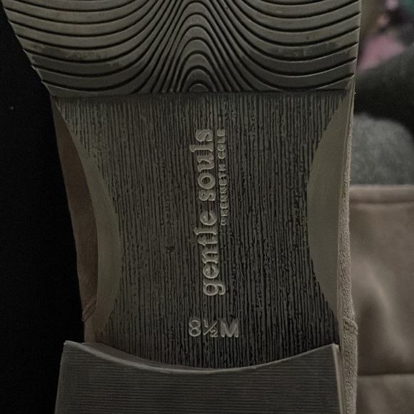 Gentle Souls Suede Mid Calf Boots - Brian Concrete Suede Gray Women's. - Picture 8 of 11